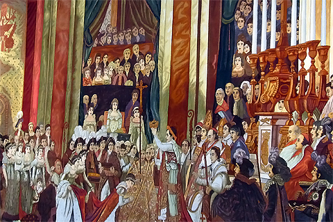 皇帝ナポレオンの聖別式と皇妃ジョセフィーヌの戴冠